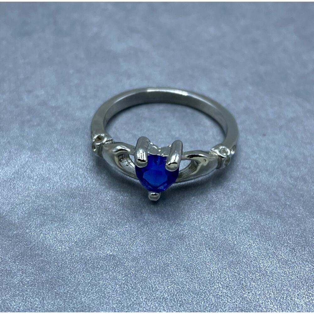 Sapphire Diamond Style Ring - Size 7 - Quiet Luxury